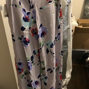 Anthropologie Elevenses Floral Wide Leg Pants